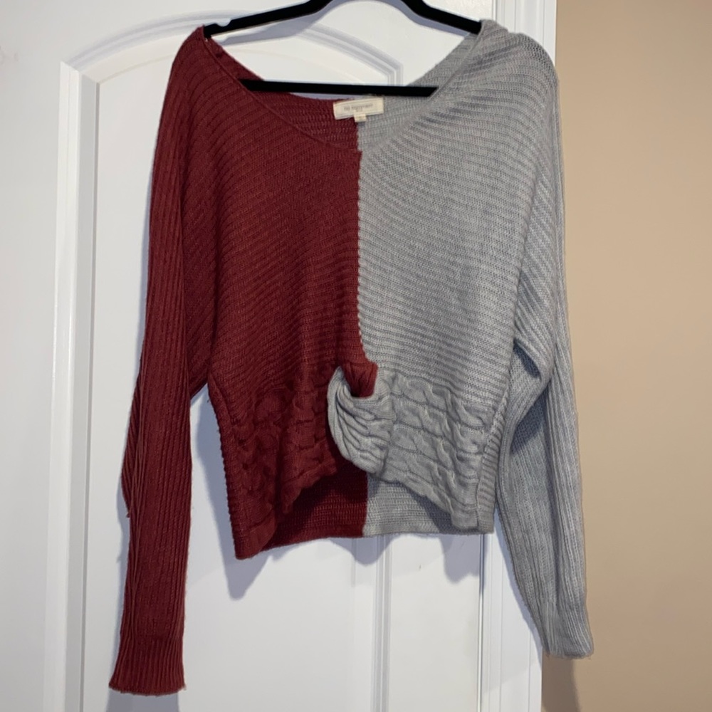Colorblock Twist Sweater